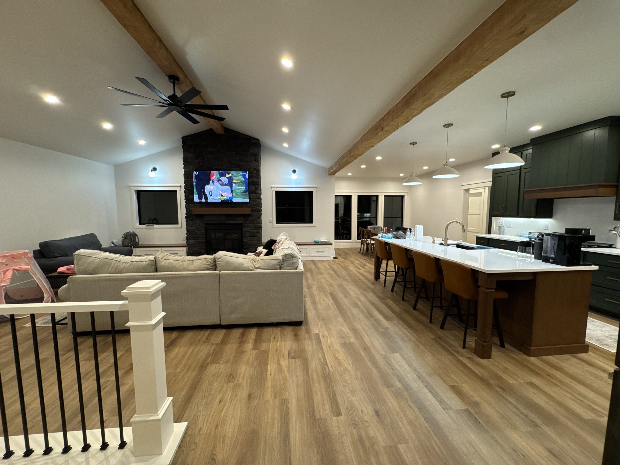 Justin and Megan’s finished custom home near Remsen, Iowa